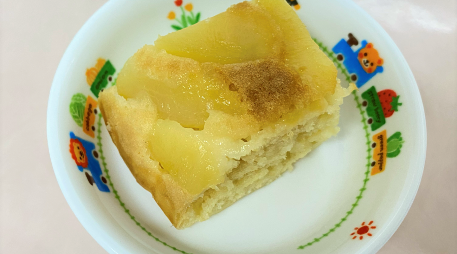 桃ケーキ ぬくもりのおうち保育給食レシピ集