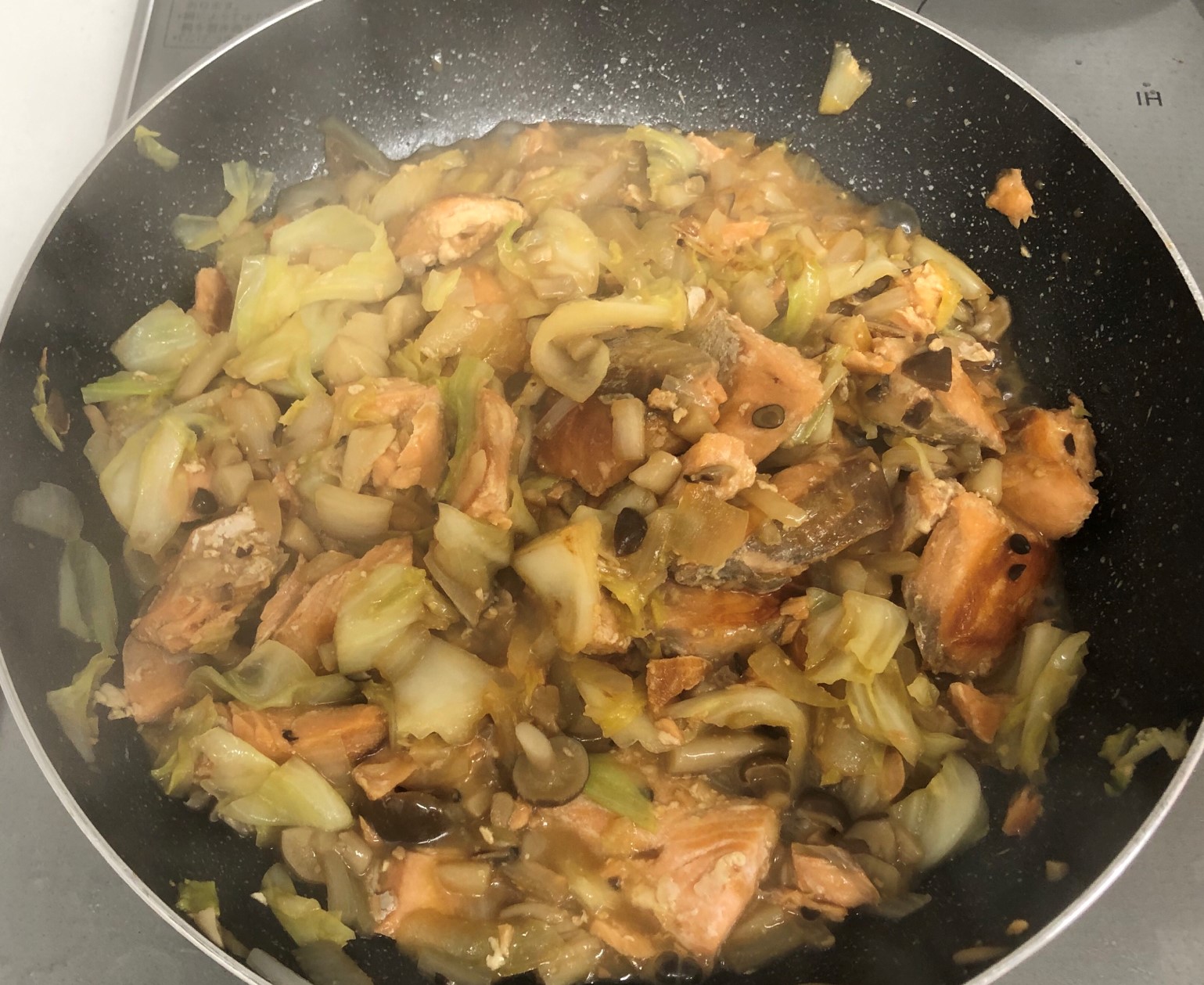 鮭のチャンチャン焼き ぬくもりのおうち保育給食レシピ集 鮭のチャンチャン焼き ぬくもりのおうち保育給食レシピ集