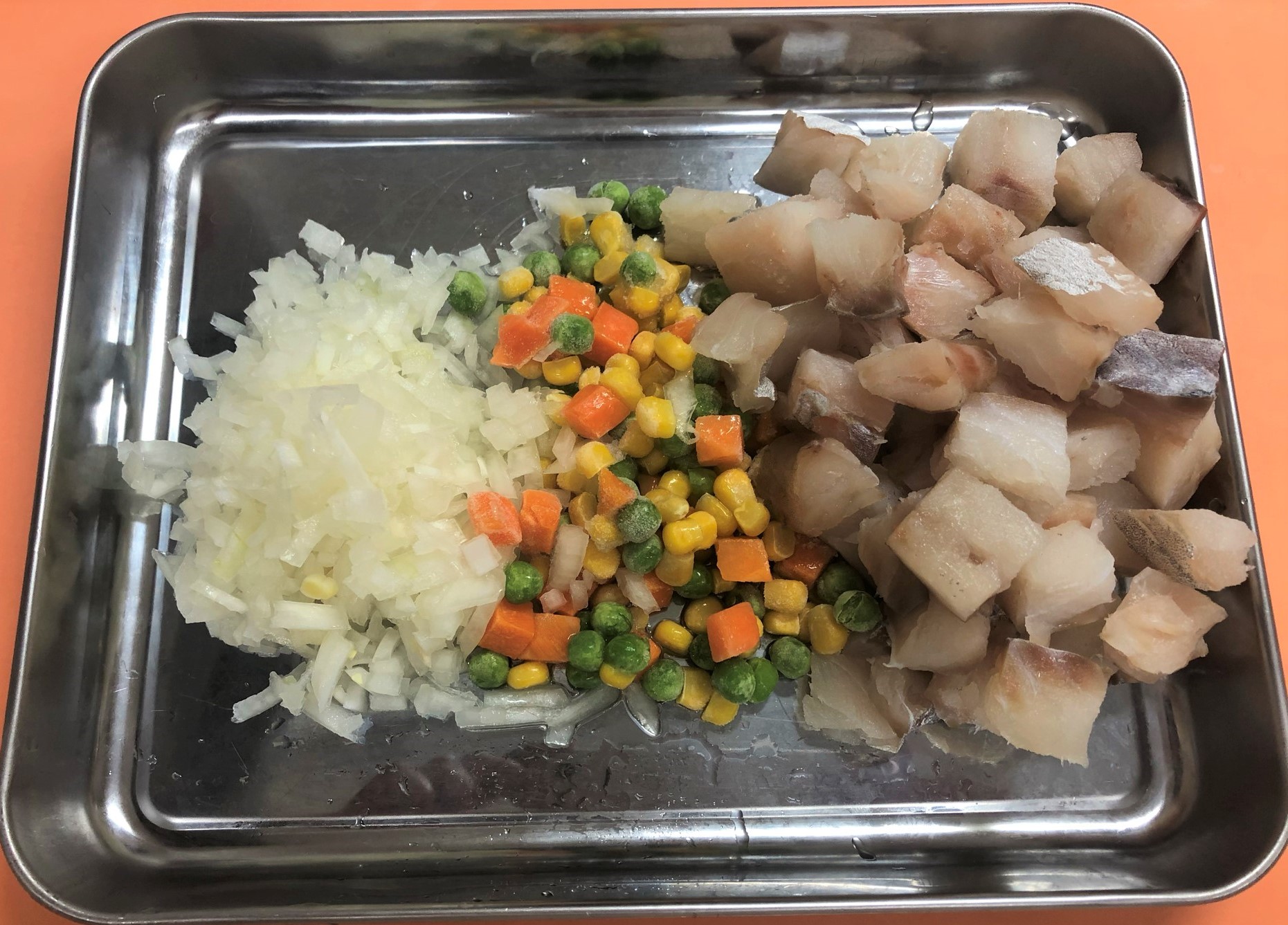 たらのトマトソース ぬくもりのおうち保育給食レシピ集 たらのトマトソース ぬくもりのおうち保育給食レシピ集