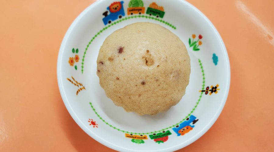 小豆蒸しパン ぬくもりのおうち保育給食レシピ集 小豆蒸しパン ぬくもりのおうち保育給食レシピ集